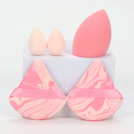 5Pcs Professional Makeup Sponge Set - Soft, Gentle, Multi-Purpose Tools for Perfect Foundation, Powder and Blush Application