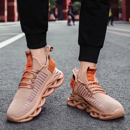 YRZL Men's Comfortable Sneakers, Women's Breathable Couple Running Shoes, Mesh Tenis Sport Shoes Size 36-46 Walking Sneakers Men