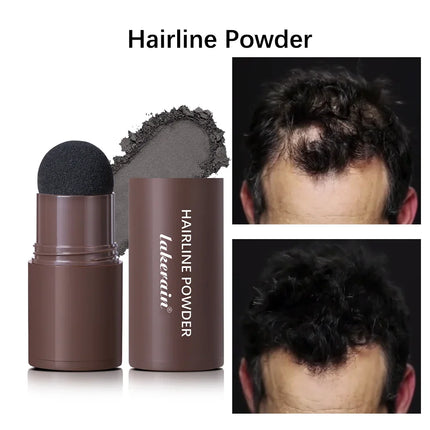 Waterproof Hairline & Root Concealer Pen – Instant Grey Coverage with Easy Blend Powder Stick for Normal Hair