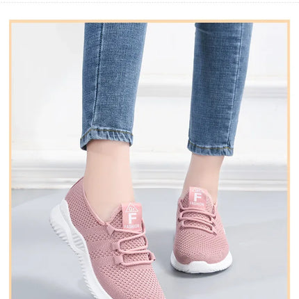 2025 Sports Running Shoes Women's Mesh Breathable Walking Women's Sports Shoes Comfortable and Fashionable Casual Sports Shoes