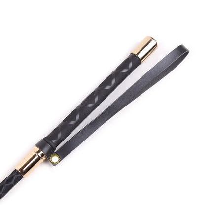30-60CM Black PU Leather Spanking Paddle Long Whip Flirting BDSM Flogger Sex Toys For Woman G Spot Sex Shop
