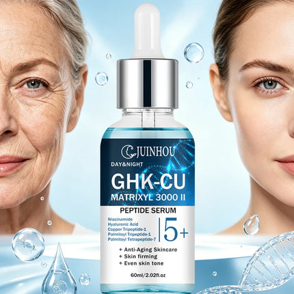 JUINHOU Facial Surem with Blue Copper Brighten skin Serum for Dry Damaged Skin Deep Hydrating Moisturizing Face Care All Skin