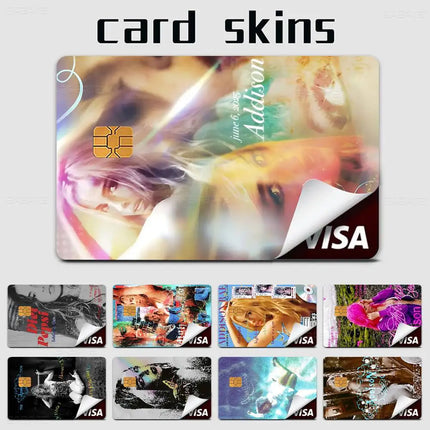 Trendy Pop Singer Addison Rae 'Diet Pepsi' New Muisc Album Anime Young Debit Card Sticker Film Case Front Tape Small Big Chip