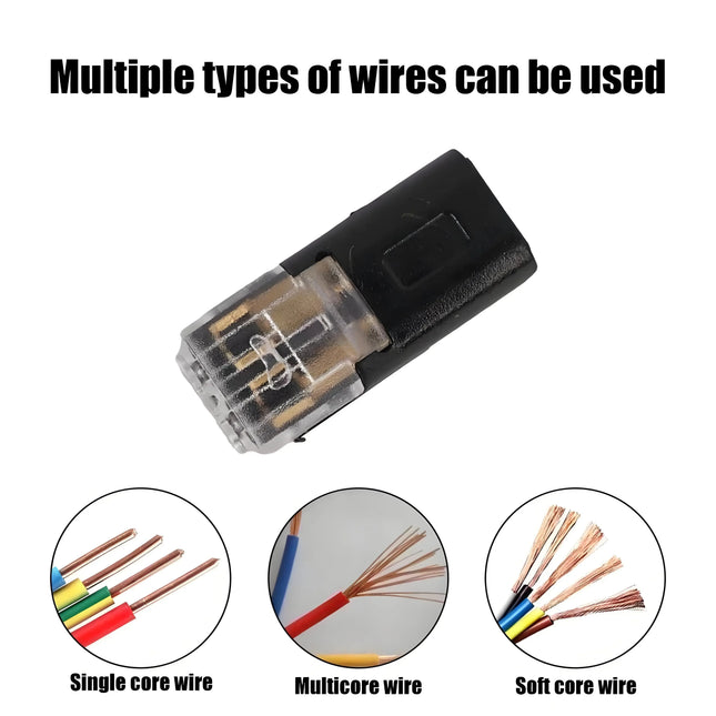 10/20/30/50/100 Pcs D2 Waterproof Plug Wire Connector 2 Pin Way Cable Plug Car Electric Wire Snap Connectors Strip Terminal