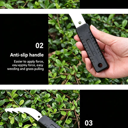 Garden Grass Rake Weeding Knife Convenient Weeding Sickle Household Manual Weeding Tool Stainless Steel