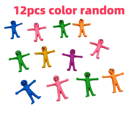 Smiling Expression Stress Relieving Doll TPR Soft Rubber Villain Stress Relieving Toy Foldable and Stretchable Stress Relieving