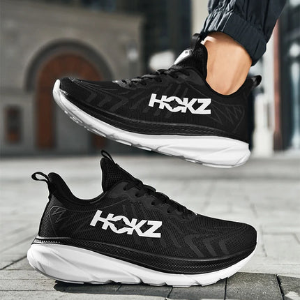 Carbon Plate Air Cushion Running Shoes for Men Soft Chunky Sneakers Women Daily Commuting Shoes Outdoor Casual Walking Shoes