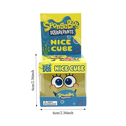 Squishy In Stock SpongeBob Squishy Stress Relief Cube Toy, Malt Sugar Slow Rebound Squeeze Fidget Toy Birthday Gift