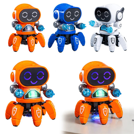 6-Claw Robot Toy for Kids Dancing Singing Robot Toy with Clear Sound Rechargeable Robots Toys Birthday Gifts for Boys and Girls