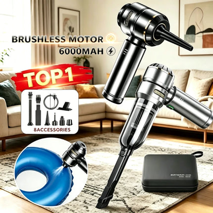 Car Vacuum Cleaner High Power Portable Handheld Wireless Brushless Motor Cleaning Machine Powerful Air Duster for Home Appliance