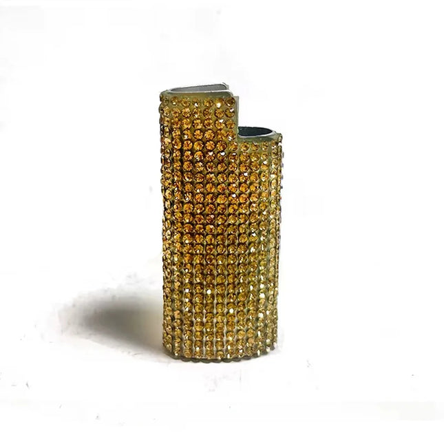 Metal Shell Case Holder Lighters Sleeve Pouches DIY Creative Crystal Cover j5 Lighter Box Cases Covers