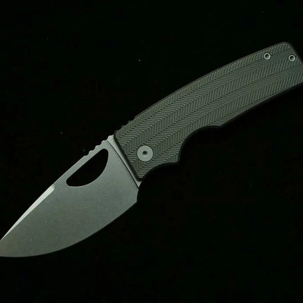 LEMIFSHE 3.5" OZ Rosie XL Real Titanium Alloy Handle 154CM Blade Folding Knife Outdoor Camping Hunting Survival EDC Tool