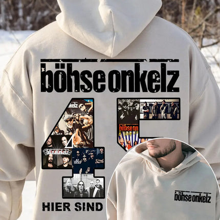 Böhse Onkelz Printed Hoodies Vintage 90s Bohse Onkelz Heavy Rock Hoodies Oversized Women Men Pullover Hoodies Streetwear Hoodies
