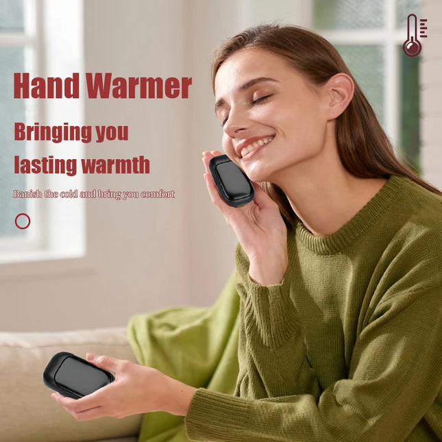 Magnetic rechargeable hand warmer 2-piece set, fast heating, 3-speed adjustment, portable hand warmer