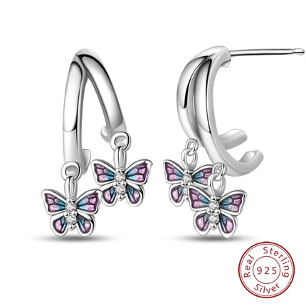 Real 925 Sterling Silver Star Earrings For Women Sparkling Zircon Ear Studs Luxury Fine Engagement Wedding Jewelry Gift For Girl