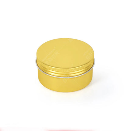 10/20/50pcs Golden Aluminum Jar 30ML Empty Aluminum Case 60g Black Tins Lip Balm Cans Cream Pots Cosmetic Container 120g MC1351