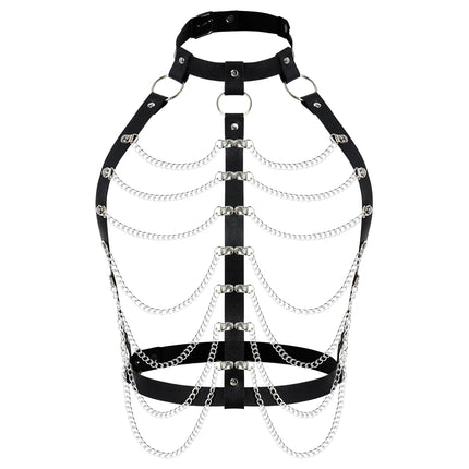 Women Sexy Harness Corset Leather Lingerie Bondage Belt BDSM Chest Harness Underwear Suspenders Erotic Fetish Clothing Sex Toys
