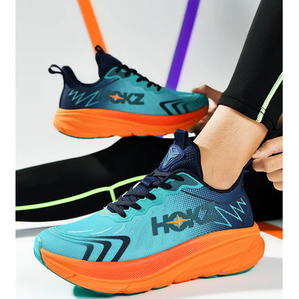 Carbon Plate Air Cushion Running Shoes for Men Soft Chunky Sneakers Women Daily Commuting Shoes Outdoor Casual Walking Shoes