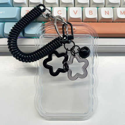 Kpop Photocard Holder Photo Display Holder With Star Keychain Idol Picture Protector Sleeves Credit ID Cards Protective Case