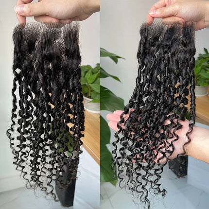 Pixie Curly Closure 5x5 HD Lace Closure Only 13x4 Lace Frontal Human Hair Pre plucked invisible Lace 4x4 Real HD Lace Melt Skin