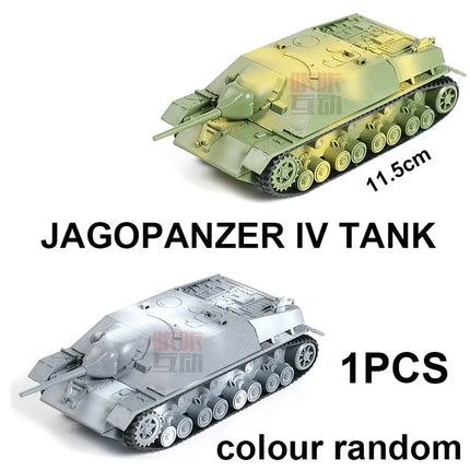 4D Tank Model Building Block WWII German Tiger Panther Tank Military Assembly Model 1:72 Simulation Tank Table Toys Gift For Boy