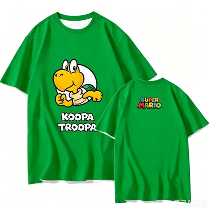 2026 Summer Princess Peach Retro Cosplay T-shirt Men's Oversized Short-sleeved Family Unisex 3D Printed Children's Sports Shirt
