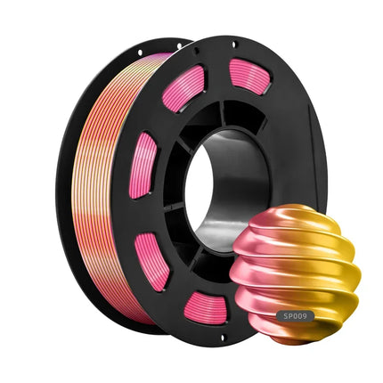 Dual-color PLA Silk 200g 3D Printing Materials 1.75mm 3D Printer Filament for FDM Non-toxic Vacuum Packaging Eco-Friendly