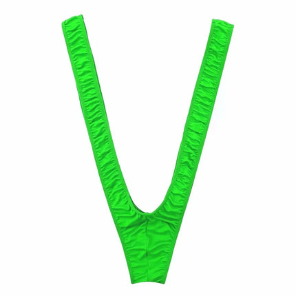 Sexy Panties Men's Erotic Lingerie Swimsuit Straps Borat Mankini One-Piece V Sling Stretch Singlet Bodysuit Underweat Stretch