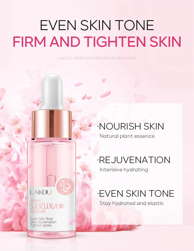 LAIKOU Sakura Face Serum  Wrinkle Essence Brightening Essence Shrink Pores Moisturizing Skin Care 17ml or 30ml