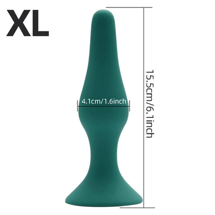 4 Sizes Silicone Dildo Sucker Anal Butt Plug Unisex Wearable Stopper Adults Sex Toys for Men Women Prostate Trainer Massager