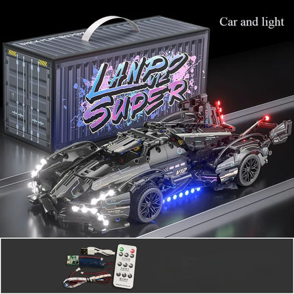 Building blocks Car model sports racing techniques, car bricks, toys, gifts for children and adults, 1:14