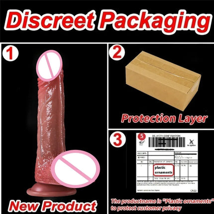 Waterproof Silicone Realistic Dildo G-Spot Vagina Anal Masturbators Exquisite Soft Thick Penis Erotic Adult Sex Toys Dick Cock