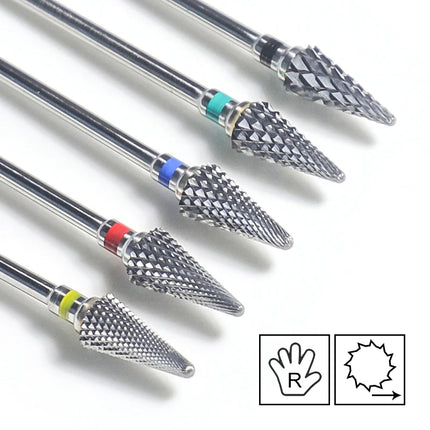 Nail Drill Bits Carbide Large Cone Electric Milling Cutter Gel Polish Remover Grinding Tools DIY Accessories Supplies