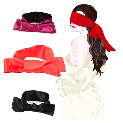 Sex Toys For Couples Multi Colors Eye Covers Erotic Bondage Tied Ribbon Role Play Accessories Silk Handcuffs For Women Eye Mask