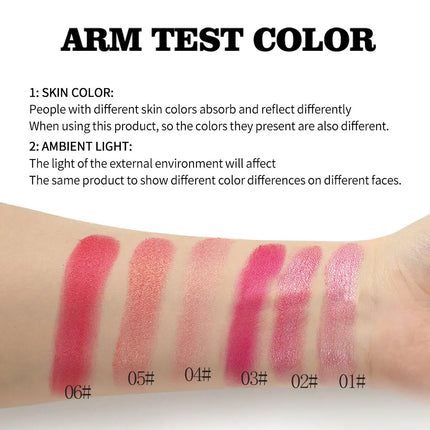 6-color face highlighting and contouring palette in a waterproof and sweatproof formula for music festivals and parties