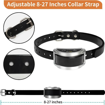 2 PCS Dog Anti Barking Shock Collar Automatic Barking Collars No Bark Electric Collar for Small Medium Large Dogs Waterproof
