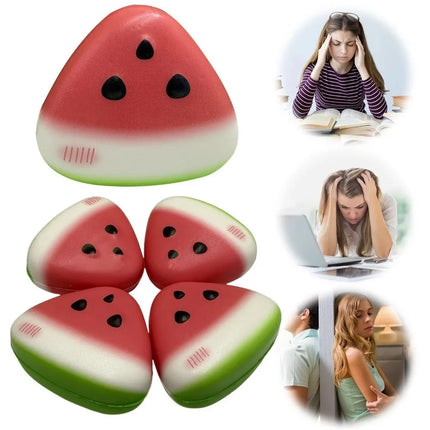 Soft Ice Skin Anti-stress Squeeze Slow Rebound Squishy Texture Watermelon Stress Reliever Stress Reliever