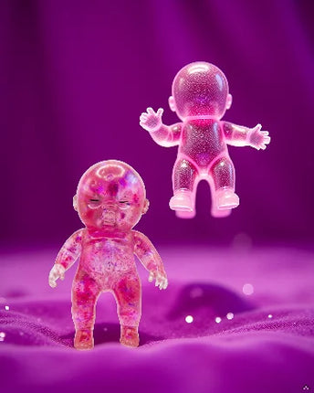 Squishy Babies Glitter Purple Baby Squishy Slow Rising Sugar Swaps Style Stress Relief Fidget Toys Easter Stuffers Party