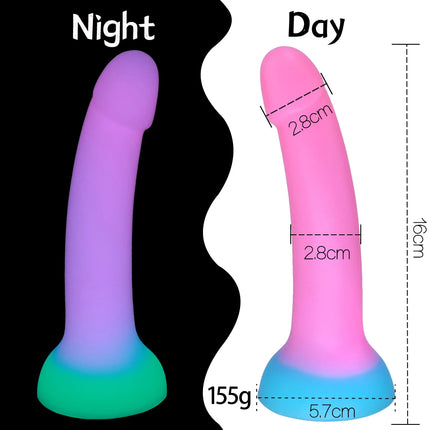 Realistic Luminous Dildo Powerful Suction Cup Adult Games Huge Penis Big Dick Female Masturbation Device Erotic Sex Toys for Couples