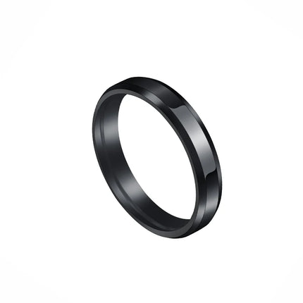 Freeteeme Punk 2mm/4mm/6mm/8mm Wide Simple Rings for Women Men Stainless Steel Smooth High Polished Wedding Finger Rings Jewelry