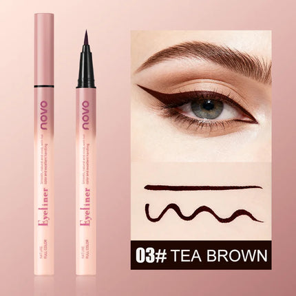 Waterproof Liquid Eyeliner, Quick-Dry, Sweat-Resistant, Smudge-Proof & Long-Lasting, High-Pigmented Liner For Bold Looks,