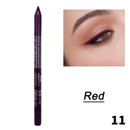 1Pc 14 Colors Eyeshadow Pen Multifunctional Highlighter Pearl Glitter Eyeliner Gel Eye Makeup Pen Monochrome Highlighter