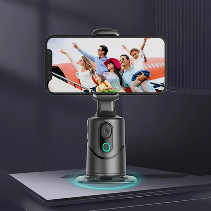Auto Face Tracking Tripod 360° Rotation Auto Tracking Phone Holder Multi-color Fill Light Follow-up Gimbal Stabilizer for Video