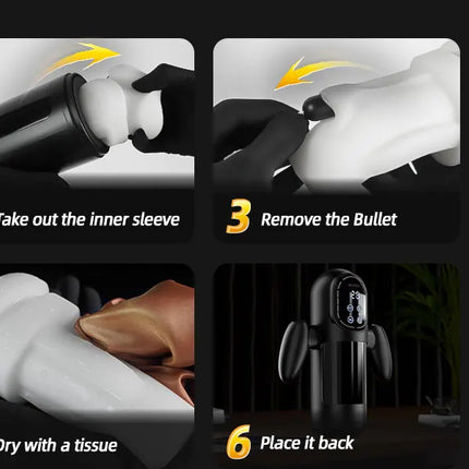 Automatic Thrusting Sucking Male Masturbator Blowjob Masturbation with Handle LCD Display Penis Pump Stroker Sex Toys for Men 18