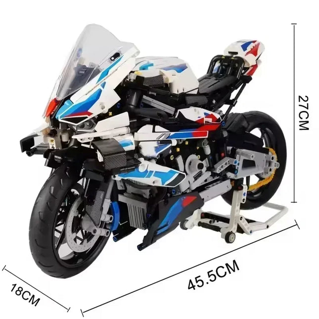 Motorcycle Building Bocks Simulation Motorcycle Model Collectible Model Decoration Difficult Toys Boys Educational Creature Gift