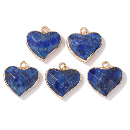 Blue Lapis Lazuli Pendant Gems Cross Hand Oval Shape Natural Stone Lapis Lazuli Charms for Jewelry Making Necklace DIY Bracelet