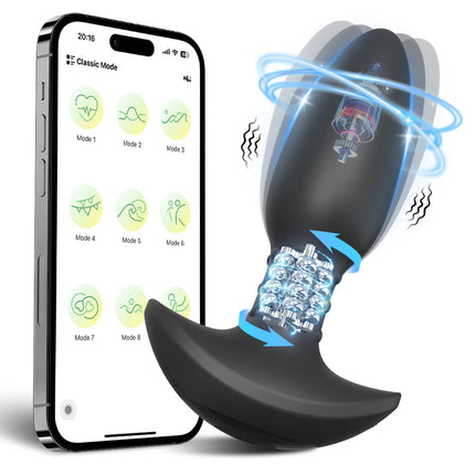 360° Rotation Vibrating Anal Plug Butt Plug Sex Toys for Men Women Wiggle Prostate Massager APP Anal Vibrator Sex Toy for Male