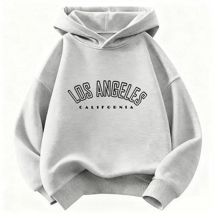 Casual Fashion Los Angeles Letter Printed  Hoodie Kids Children's Sweatshirt Hoody for Boys Girls Hoodies Hip Hop Clothes