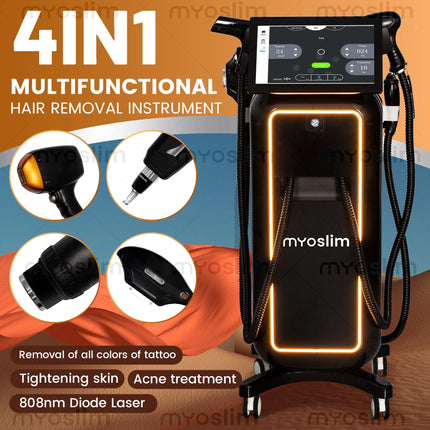 5000W Soprano 4in1 Titanium Ice Platinum Diode Laser Hair Removal Machine 755/808/940/1064nm Painless 4 Wavelengths for