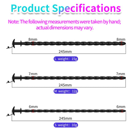 Male Long Urethral With Plug Multi purpose Urethral Tube Silicone Horse Eye Urethral Rod Urethral Stimulate Expander Sex Toys
